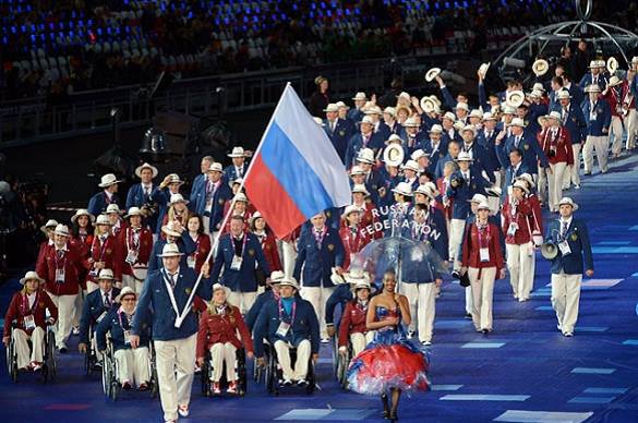 Поддержка параолимпийцев превратилась в предвыборный парад флагов "Единой России"